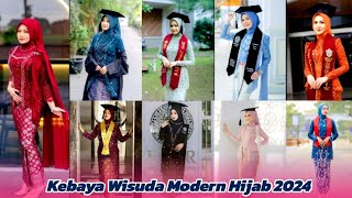 model kebaya wisuda modern hijab terbaru 2024 [upl. by Putnem]