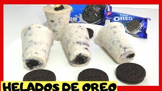 HELADOS DE OREOCOMO HACER PALETAS DE OREO  DELICIOSOS HELADOS CASEROS DE GALLETA OREOgourmet [upl. by Katsuyama]