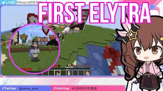 Tokino Sora Patiently Listening To Soratomo Elytra Instruction  Minecraft HololiveSub [upl. by Kristos]