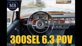 1970 MercedesBenz 300SEL 63 Inspection Walkaround and Driving Segment  The MB Market [upl. by Urdna713]