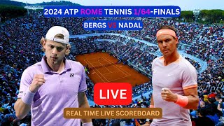 Rafael Nadal Vs Zizou Bergs LIVE Score UPDATE Today Tennis ATP Rome 164Finals Match May 09 2024 [upl. by Halda417]