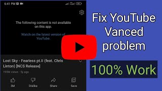 YouTube Vanced not working [upl. by Rocray]