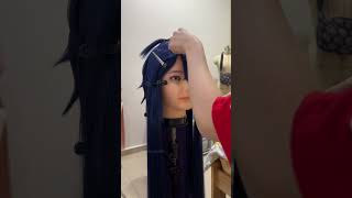 adding custom highlights and underlayer for this Seele wig cosplay honkaistarrail wigs [upl. by Kent]