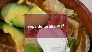 La mejor sopa de tortilla fácil y rápida 👩‍🍳😋 [upl. by Fitalludba92]