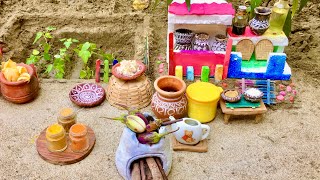 Miniature kitchen cooking🍛।।Beguner bhortakumror fuler bora।।🏵️🌻 [upl. by Uni]