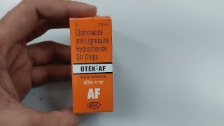 OTEK AF ear drops use in hindi [upl. by Onitnelav8]