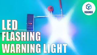 LED flashing warning light  Diy led light [upl. by Auqinahs605]