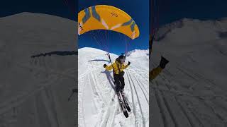 Think skiing’s rad Try FLYING over the slopes—game changer skiing speedflying wintersports [upl. by Reehsab]