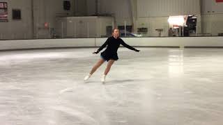 Erin Foster Palagye  Figure Skating Program Practice  Let it Go  Frozen [upl. by Repard]