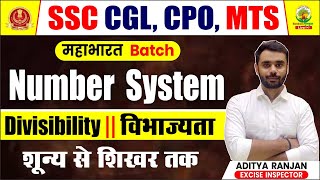 🔴Class 23  Number System  Divisibilty  Mahabharat Batch Maths By Aditya Ranjan Sir numbersytem [upl. by Morty170]