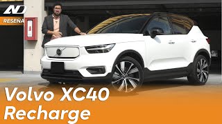 Volvo XC40 Eléctrica  El vehículo ideal para aquellos que quieren dar el salto  Reseña [upl. by Neda44]