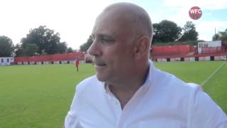 Alfreton Town 1  3 Woking Garry Hill Interview [upl. by Assirhc91]