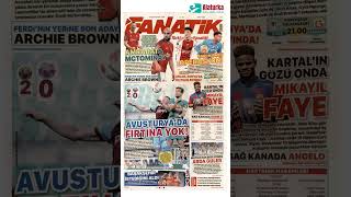 Fanatik Gazetesi 1 Sayfa  16 Ağustos 2024 [upl. by Lolly884]