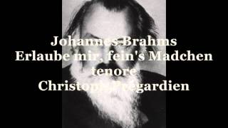 Brahms Johannes Erlaube mir feins Madchen tenore Christoph Prégardien [upl. by Krystin]