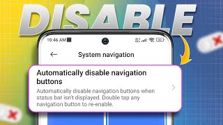 How to Automatically Disable Navigation Bar on Android  Hide Navigation Bar on Android [upl. by Traver]