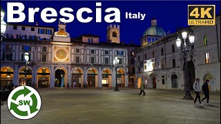 Brescia Italy  Evening Walk Tour 2022  4K Ultra HD [upl. by Blakelee]