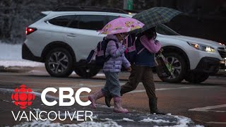 Temperatures drop and snow falls across BC [upl. by Early]