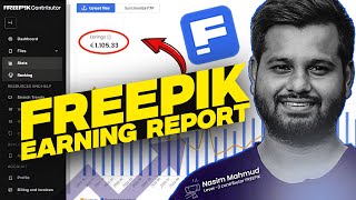 My Freepik Earnings Revealed  How Much I Really Earned on Freepik Earnings Report [upl. by Dlanor]