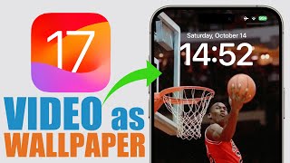 How to Set VIDEO as Lock Screen Wallpaper on iPhone  iOS 17 [upl. by Ayerhs]