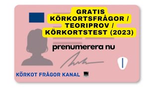 Kunskapsprov B körkort frågor 1 [upl. by Grote741]