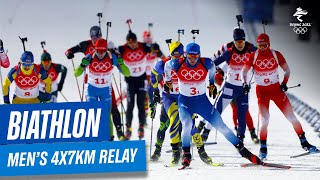 Biathlon  Mens 4x75km Relay  Full Replay  Beijing2022 [upl. by Assela]