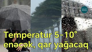 Hava Xəbərdarlığı Oktyabrın 11dən temperatur 10° enəcək qar yağacaq  Rəsmi [upl. by Tanner596]