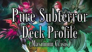 Pure Subterror Deck Profile  Naturia Beast Combo PostMACR  Subterror Weekend [upl. by Atsirc]