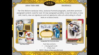 BGB1475  BGB1476 MLB 2024 TOPPS TIER ONE BASEBALL GROUP BREAKS 大谷翔平 山本由伸 Shohei Ohtani 野球カード ボックス開封 [upl. by Ellehciram]