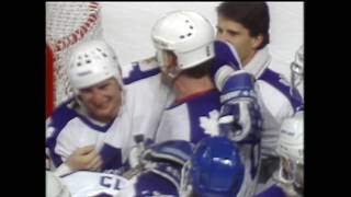 Mike Allison scores OT winner in 1987 playoff game vs Detroit [upl. by Nhguavaj]