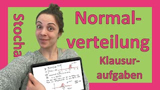 ZUSAMMENFASSUNG Normalverteilung  Typische Klausuraufgaben wie im Abitur Stochastik [upl. by Ynohtn193]