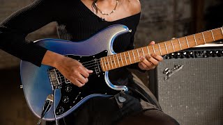 Fender 70th Anniversary American Ultra Stratocaster Amethyst  Demo and Overview with Taylor Gamble [upl. by Hanfurd]