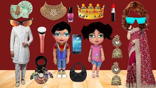 Talking Tom Brother and Sisters ka funny makeup comedy video  comedy video  cartoon [upl. by Egas]