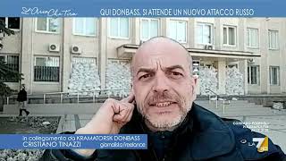 Cristiano Tinazzi da Kramatorsk quotQui intorno non cè più quasi nessuno ogni giorno vanno [upl. by Hgielime]