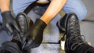 THANK YOU First Responders  Angelo Shoe Shine ASMR  Danner Acadia Boots [upl. by Annahavas]