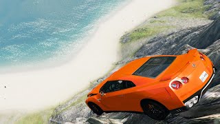 Dropping Expensive Cars off a Cliff 2  BeamNG Drive Crashes  DestructionNation [upl. by Joly]