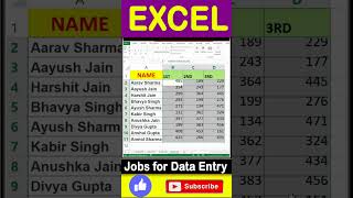 DATA NUMBER PUT IN EXCEL shortsvideo trendingshorts tipsandtricks shortcutkeys [upl. by Goodspeed]