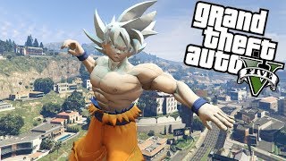 GTA 5 Goku Ultra Instinct  GTA V Dragon Ball Z Mod [upl. by Sremlahc]