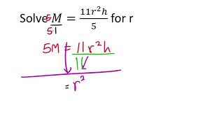 Literal Equations and Exponents an Example [upl. by Gross]