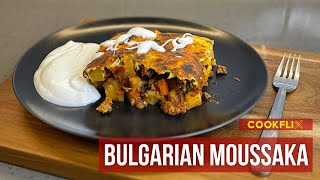 How To Make Bulgarian Moussaka Recipe  cookflix [upl. by Nosemyaj]