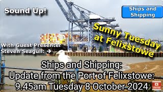 Update from Felixstowe 945am Tuesday 8 October 2024 [upl. by Garrison]