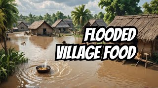 Flooded My Village and traditional food  when flooded [upl. by Ailalue]