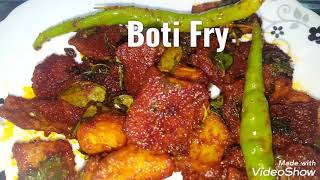 Boti Fry Recipe Very Simple and Easy Recipe Eid Special [upl. by Wellington]