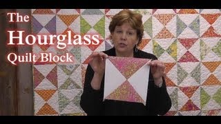 The Hourglass Quilt Block  Learn to Quilt [upl. by Kanal]