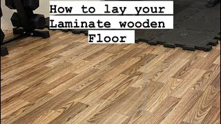 Steps to lay your laminate wooden Floor Nigeria [upl. by Adnilec]