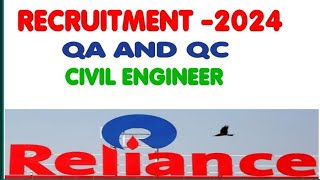 RELIANCE RECRUITMENT 2O24  Diploma in Chemical Engineering  BSc Chemistry Apply Now [upl. by Harias]