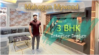 Small Budget Big makeover Mahagun Mywoods 3 BHK Noida Extension Interior Design gauryamunacity [upl. by Yajet293]