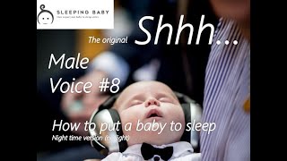 3 hrs  Shushing baby  Father sound to put baby to sleep [upl. by Mandal]