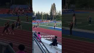 Spanaway Lake High School 1148 second place finish 100m [upl. by Threlkeld]