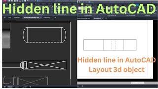 hidden line not in autocad layout  autocad not showing hidden line [upl. by Cordova859]