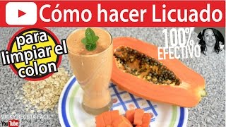 LICUADO DE PAPAYA Y AVENA  VickyRecetaFacil [upl. by Nedyaj]